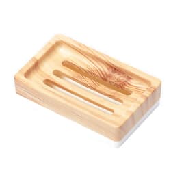 UVIVIU Plastic Soap Dish,Containers, Keeps Soap Dry,Easy Cleaning,Drain,Wood Pattern
