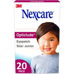 Nexcare Opticlude Orthoptic Eye Patches Junior 20 Each (Pack of 2)