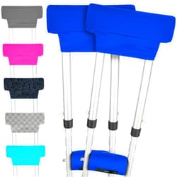 Vive Premium Crutch Pads & Hand Grips - Comfortable, Breathable, Machine Washable Padding - Moisture Wicking & Odor Reducing Pillow Accessory Covers for Adult & Youth Walking Crutches