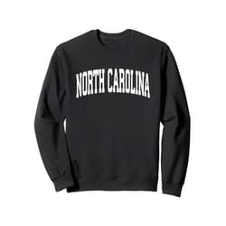 North Carolina Hoodies & Sweatshirts North Carolina Crewneck Sweatshirt Sports College Style Gift Sweatshirt