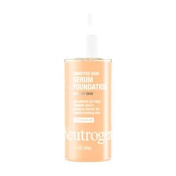 Neutrogena Healthy Skin Sensitive Skin Serum Foundation with Pro-Vitamin B5, Color Correcting & Pore Minimizing Liquid Foundation & Face Serum, Buildable Coverage, Light/Medium 03, 1 oz