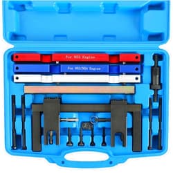 DASBET Engine Camshaft Timing Locking Master Tool Set, Crankshaft Flywheel Alignment Tool Kit Compatible with BMW Vehicles with 2.5L & 3.0L N51 N52 N53 N54 N55