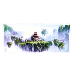 GLOGLOW Aquarium Background Poster, Fantasy Underwater Theme Thick PVC Static Cling Sticker Self Adhesive Fish Tank Decor for Freshwater Saltwater Terrariums(61×41cm)