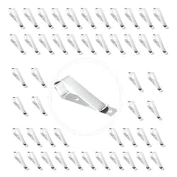 ECUDIS Garage Door Remote Visor Clip, Remote Visor Clips Replacement for Garage Door Remote Openers (Silver, Pack of 50)