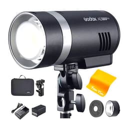 Godox Flash Strobe AD300 Pro AD300Pro Outdoor Studio Monolight 300w Photographic Lighting for Canon Sony Nikon Fuji Olympus Panasonic Camera 2.4G TTL 1/8000 HSS Flash, 0.01-1.5s Recycle Time