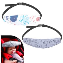 PandaEar 2 Pack Baby Head Support for Car Seat, Carseat Head Band Straps for Toddler Kids Children Infant, Neck Relief Headrest Strap for Stroller Car Seat