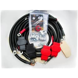 Custom Battery Cables Made in USA. Custom Battery Cables Compatible/Replacement kit for Ford Superduty F250 F350 F450 truck 2003-2007 6.0L Powerstroke diesel 2/0 wire with 90 degree bend at starter. The Original. 4437-90