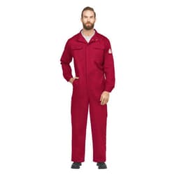 Bulwark FR mens Flame Resistant 9 Oz Twill Cotton Premium Concealed Snap Coverall