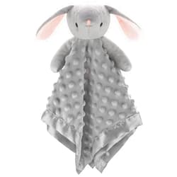 Pro Goleem Loveys for Babies - Soft Security Blanket Baby Snuggle Toy Newborn Stuffed Animals Baby Gifts for Boys and Girls, Grey Bunny 16 Inch