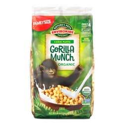 EnviroKidz Organic Gorilla Munch Cereal, 23 oz (Pack of 6), Corn Puffs, Gluten Free, Earth Friendly Packaging, by Nature's Path
