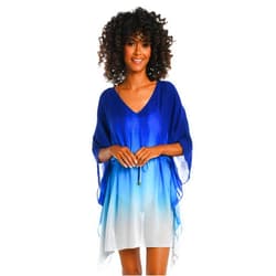 La Blanca Womens V-Neck Caftan Swimsuit Cover Up