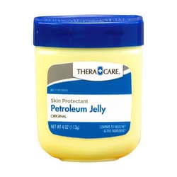 Thera Care Petroleum Jelly Skin Protectant | Ideal for Dry, Itchy, Sensitive Skin | Provides Dry Skin Relief | Protects Minor Cuts, Scrapes & Burns | 4 oz.