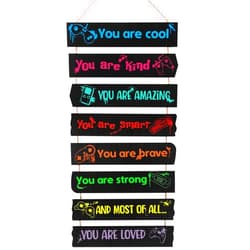 Maitys Motivational Wall Art for Room Inspirational Wood Signs for Kids Bedroom Decor Wooden Motivational Quote Playroom Nursery Decorations Hanging Plaques Signs for Teen Bedroom (Game Style)