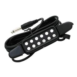 OFFSCH Professional Acoustic Guitar Pickup No Drilling Required Includes Cable Cord for Easy Connection Guitar Sound Pickup for Ukulele and Bass Instruments