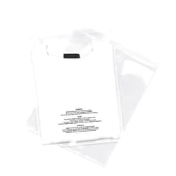 Spartan Industrial - 8” X 10” (200 Count) Self Seal Clear Poly Bags with Suffocation Warning for Packaging, Clothing, and Fulfillment - Permanent Adhesive