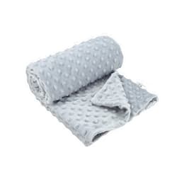 LAT LEE AND TOWN Minky Dot Baby Blanket - Lightweight & Breathable Cotton Receiving Blanket for Newborns, Infants & Toddlers, Machine Washable