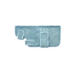 YWKXM Super Absorbent Microfiber Dog Bathrobe Quick Drying Pet Bath Towel (S, Blue)