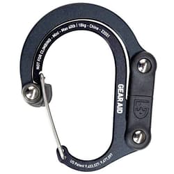 GEAR AID HEROCLIP Carabiner Clip and Hook (Mini) for Travel, Luggage, and Small Bags