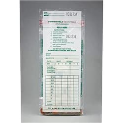 CASHIER DEPOT YOUR ONE STOP SHOP FOR ALL CASHIER'S NEEDS 1000 Cashier Depot Clear Deposit Bags, 5