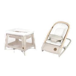 Maxi-Cosi Swift Play Yard and Kori 2-in-1 Rocker, Classic Oat