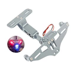 BAIONE Worldmotop Motorcycle License Plate Bracket Fender Eliminator Kit Universal Replacement for Yamaha Kawasaki Honda Ducati Suzuki BMW Adjustable Light Tail Tidy Holder Mount(titanium)