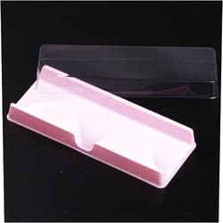 Better18 False Eyelash Case, 25 pcs Empty False Eyelash Care Storage Case Box Plastic Container Holder Compartment Tool, Eyelash Packing Travel Storage Case