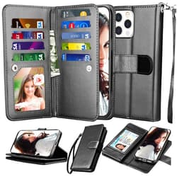 Njjex Compatible with iPhone 13 Pro Case/iPhone 13 Pro Wallet Case 6.1
