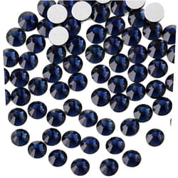 beadsland Flat Back Crystal Rhinestones Round Gems for Nail Art and Craft Glue Fix,Montana (2.7-2.8mm) SS10/1440pcs