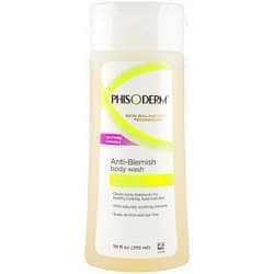 pHisoderm Anti-Blemish Body Wash 10 oz (Pack of 4)