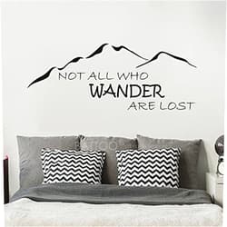 BATTOO Not All Who Wander are Lost Wall Decal Mountain Vinyl Sticker 22