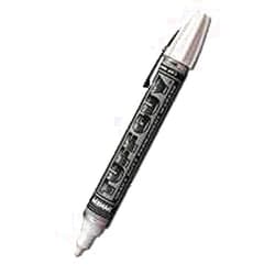 DYKEM 12 Dykem Brite Mark 40 #40008 medium tip WHITE paint permanent pen