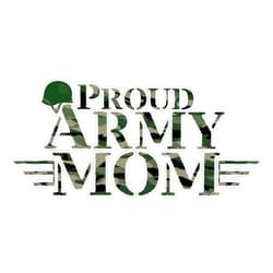 HOF Trading Proud Army Mom Military Pride Gift Vinyl Sticker Waterproof Decal Laptop Wall Window Bumper Sticker 5