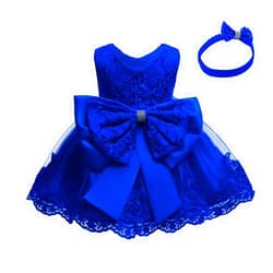IMEKIS Baby Girl Christening Baptism Gowns with Headband Bowknot Pageant Wedding Birthday Princess First Communion Dress