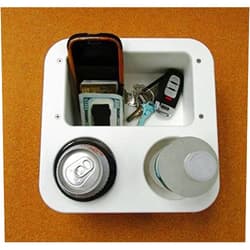 APF Marine Large Two Beverage Cup Holder w Storage Box Catch all
