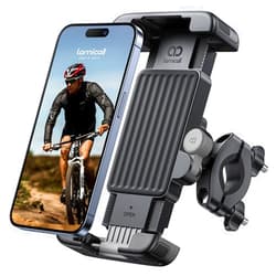 Lamicall Bike Motorcycle Phone Mount - [1s Quick Lock] Bike Cell Phone Holder Clip, Bicycle Scooter Handlebar Clamp, for iPhone Air, 17 16 15 Pro Max, Galaxy S25 S24 Ultra, 6-7.2