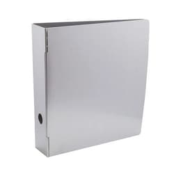 Bindertek 3-Ring 3-Inch Heavy Duty Metal Binder, Silver (MTBIND-EF)