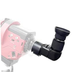 MOVE SHOOT MOVE Right Angle Viewer for Polar Scope with Metal Adapter: Crystal-Clear and Easy Polar Alignment | Built in Diopter(1x-2x Zoom) - 90 Degree Viewfinder for Finder Scope Camera & Telescopes/No More Crouch