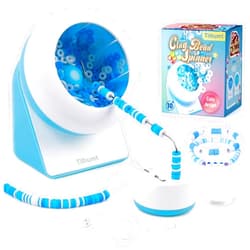 Tilhumt Bead Spinner, Clay Beads Spinner for Making Cute Friendship Bracelets, Electric Bead Spinner for Jewelry Making, Automatic Bracelet Maker with Needles and Thread, Gift for Girls