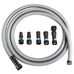 Cen-Tec Systems 94709 Quick Click 16 Ft. Hose for Home and Shop Vacuums with Expanded Multi-Brand Power Tool Adapter Set for Dust Collection