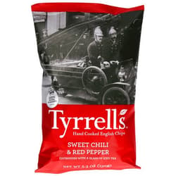Tyrrell's Crisps, Sweet Chili & Red Pepper, 5.3 Ounce