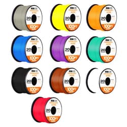 Iron Forge Cable 20 Gauge Primary Wire - 100 Ft of Copper Clad Aluminum Wire per Roll - 10 Roll Assortment Pack