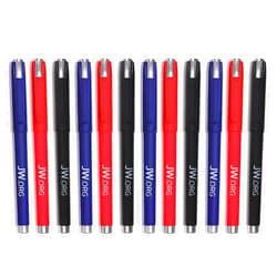 TONOS Jw.org Pens with Jw.org Logo 12 Pack-Pens-Blue Black Red Exterior Color Each Color 4 Black Ink Pens -Total 12 Pens