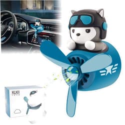 Jimtyee Car Air Fresheners Cartoon Pilot Automotive Air Outlet Propeller Cute Car Diffuser Creative Car Perfume Decoration for Car Vent Clips Car Vent Clip Air Freshener Accessories for Women Men