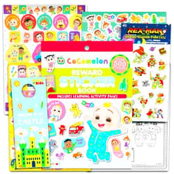 Screen Legends Cocomelon Potty Training Reward Sticker Book for Toddlers - Bundle with Over 500 Cocomelon Stickers, Activity Pages and More | Cocomelon Stickers for Kids