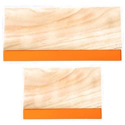 Caydo 2 Pieces 2 Sizes Screen Printing Squeegee, 75 Durometer Wooden Ink Scraper for Screen Printing, 9.4 and 5.9 inch