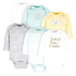 Gerber Unisex Baby 6 Pack Long-sleeve Onesies Bodysuit