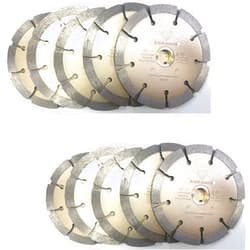 ALSKAR DIAMOND (10 pcs) ALSKAR DIAMOND ADKST 4-1/2 inch Standard Twin Tuck Point Blade Sintered Diffusion Bonded Dry or Wet Cutting for Mortar and Concrete (4-1/2