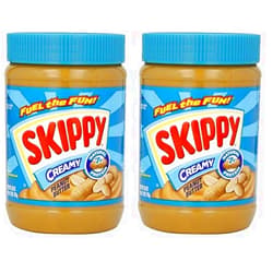 SKIPPY Creamy Peanut Butter, 28 oz (Pack of 2)