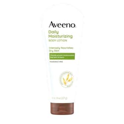 Aveeno Daily Moisturizing Body Lotion, Fragrance-Free, 8 Fl Oz