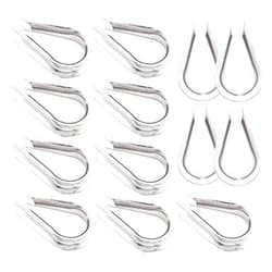 Luckkyme 30Pack M6 Stainless Steel Thimble for 7/32